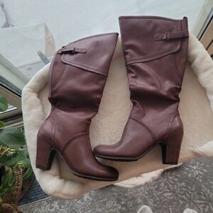 Mossimo Supply Co. Dark Brown Heeled Boots